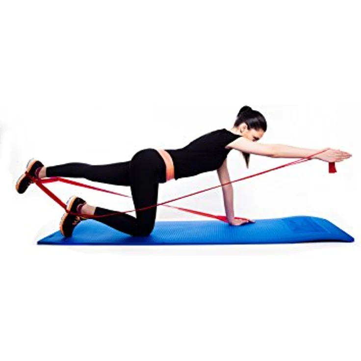 TheraBand CLX Latex-Free Resistance Band, 11 Loops für Pilates, Home Gym und Physiotherapie, 2.5 Meter, gelb, leicht – Bild 2