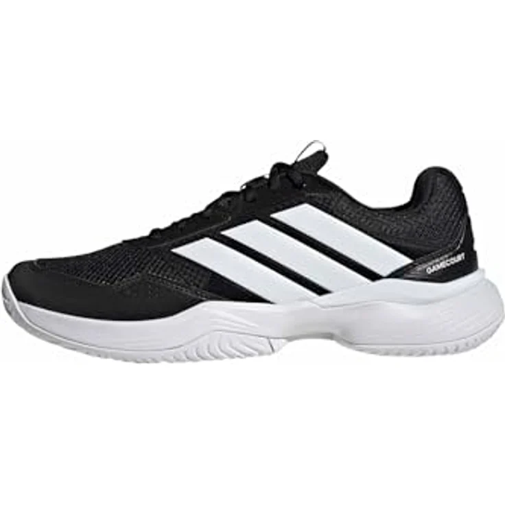 Adidas GameCourt 3 Allcourt Tennisschuh, Weiß/Core Black/Cloud White, LIGHTMOTION Dämpfung, abriebfeste Gummiaußensohle, TPU-Fersen-Clip – Bild 1
