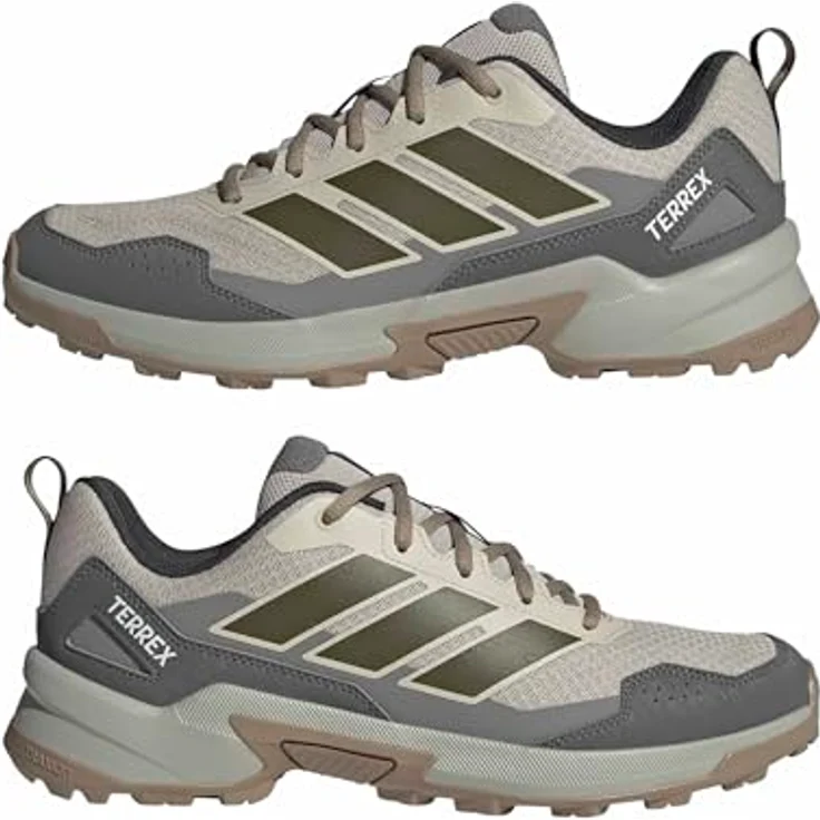 adidas Performance Terrex Eastrail 3 Traxion, wasserdichter Herren Wanderschuh in grau/grün, Größe 41 1/3 – Bild 8