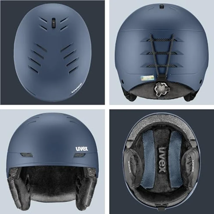 Uvex Wanted, Skihelm für Damen und Herren mit individuellem Größenanpassungssystem, Dusk matt, 54-58 cm, schlagfest und stoßabsorbierend – Bild 4
