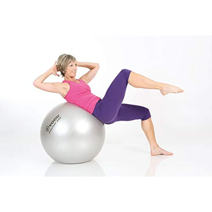 TOGU Gymnastikball Powerball ABS Sitzball Büroball Fitnessball 45 cm, Anthrazit – Bild 3