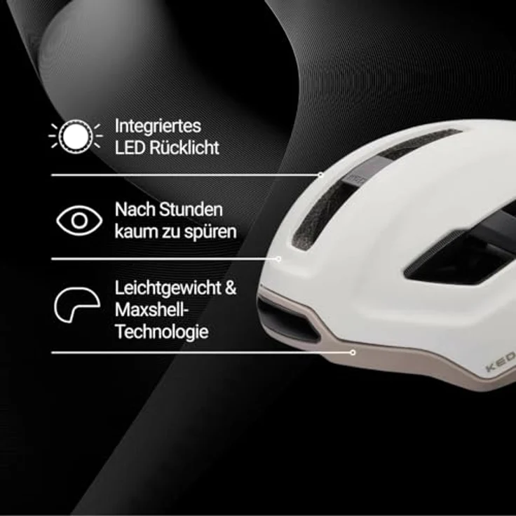 KED Fahrradhelm REACH AR-1, weiß, mit MIPS Brain Protection System und 3D K-FIT Anpassungssystem – Bild 3