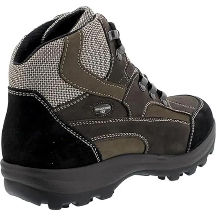 Waldläufer HOLLY Bootie, Outdoor-Schnürstiefel aus Nubukleder/Torrix, schwarz/brasil/terra, Weite H, wasserabweisend, herausnehmbares Fußbett – Bild 4