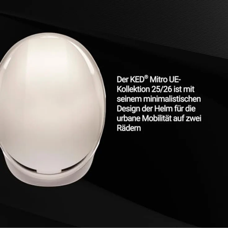 KED Mitro UE-1 M, Fahrradhelm mit MIPS-System und integrierten LED-Modul, Ash Matt, 52-58 cm – Bild 4