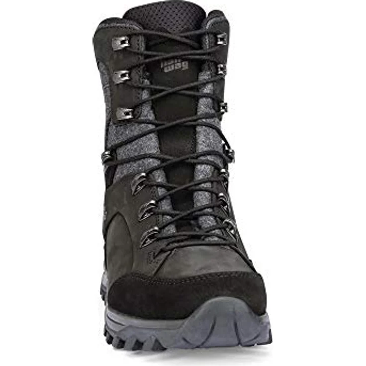 Hanwag Banks Winter GTX, Herren Winterwanderschuh, Größe UK 12, schwarz/asphalt, mit Gore-Tex Membrane und hochwertigem Nubukleder – Bild 4