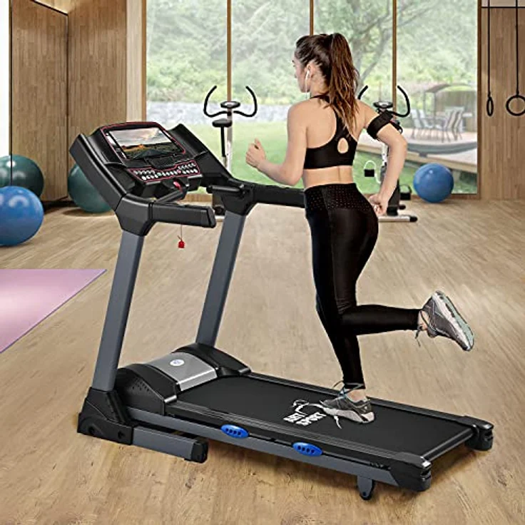 ArtSport Laufband Speedrunner 6000 klappbar - 22 km/h, 99 Programme, 22 Steigungsstufen, 7 Zoll LCD Display, bis 150 kg, Lauffläche: 133 x 50 cm – Bild 3