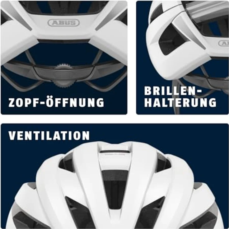 Abus StormChaser ACE, Velohelm (57 - 61 cm) mit präziser Belüftung und verstellbarem Verstellsystem – Bild 5