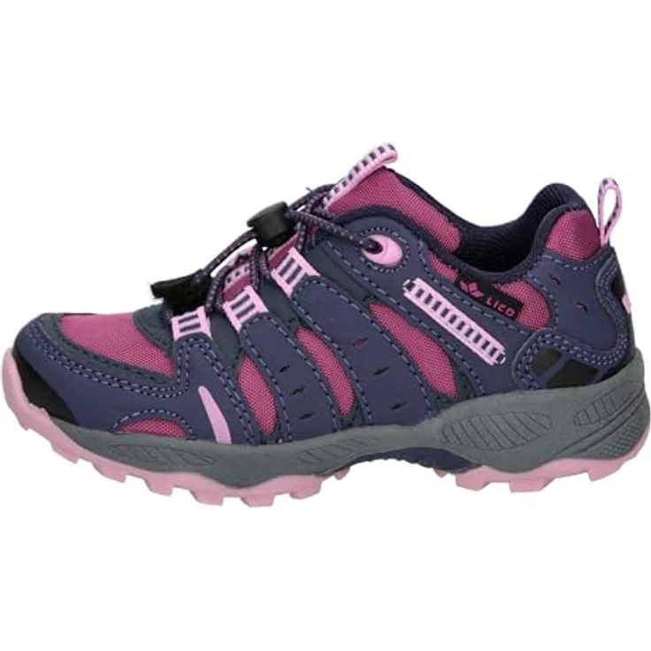 Lico Fremont Outdoorschuh, Wanderschuh mit Schnellschnürsystem und TPR-Laufsohle, schwarz – Bild 6