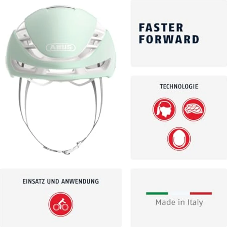 Abus GameChanger 2.0, Velohelm (57 - 61 cm) mit aerodynamischer Form und innovativem Ventilationssystem – Bild 2