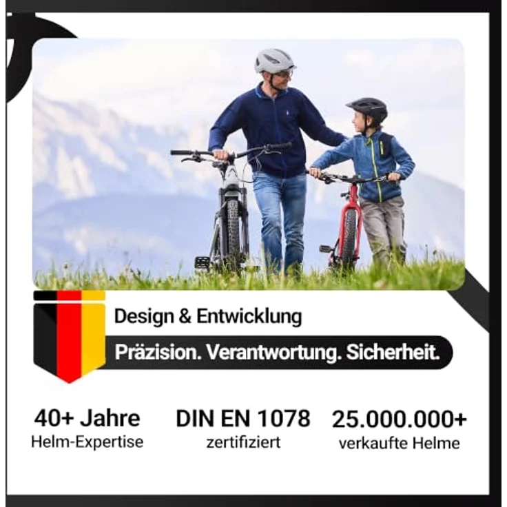 KED Embrace Jr Fahrradhelm – Jugendhelm mit integriertem Visier, Leichtbau, Farbe: Black Matt, Größe: 52-56 (SM) – Bild 6