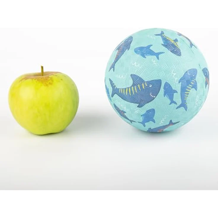 Sigikid Spielball Mini-Kautschuk Ball Hai, 12 cm, hellblau, für Kinder ab 1 Jahr – Bild 2