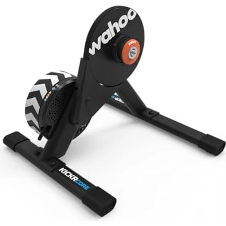 Wahoo Fitness KICKR CORE 2 ZWIFT COG and Click, Ergometer mit WLAN-Konnektivität und virtuellem Schalten, Orange, 3. Generation – Bild 2