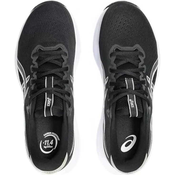 ASICS Performance Gel-Excite 11, Herren Laufschuhe mit AMPLIFOAM PLUS Dämpfung, schwarzes Jacquard-Mesh, Größe 44,5 – Bild 5