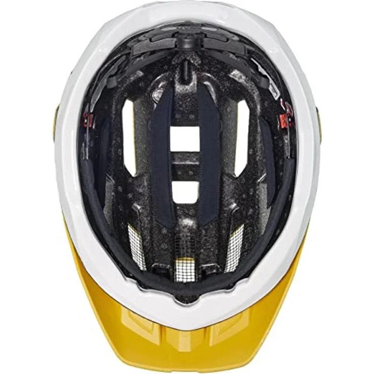 Uvex Quatro CC Velohelm, Alleskönner mit Double Inmould Konstruktion, gelb-weiß matt, Größe 52-57 cm – Bild 4