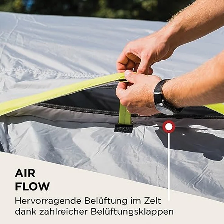 Coleman Zelt Darwin 2-4 | Kompaktes 2 bis 4 Mann Kuppelzelt | 4500 mm wasserdicht | integrierte Bodenplane, blau – Bild 2