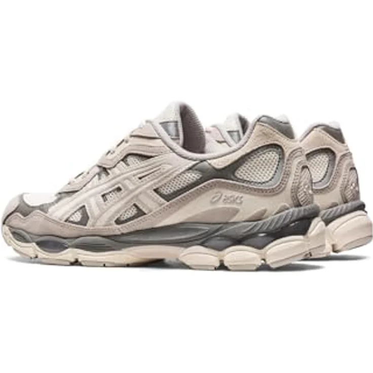 ASICS Gel-NYC, Herrensneaker in Cream/Oyster Grey mit GEL-Dämpfung und modernem Design, Größe 47 EU – Bild 4