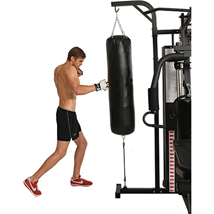 Dione HG5 Fitnessstation Multi-Gym mit Boxsack - 65kg Gewichte - erweiterbar auf 100kg - Homegym – Bild 4