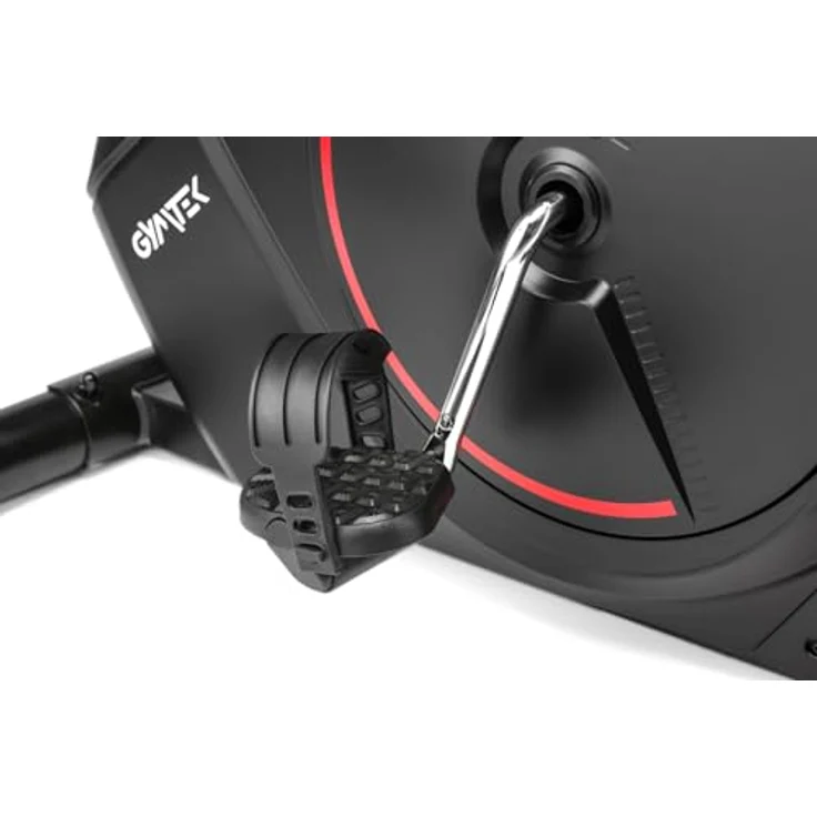 Gymtek Magnetischer Heimtrainer, Fahrrad für Zuhause - bis 135kg - 8 Widerstandsstufen, 9kg Schwungmasse - LCD Display - für Home Gym Fitness – Bild 5