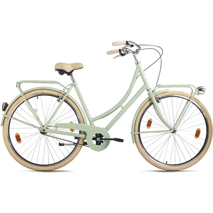 HOLLANDIA Hollandrad Damen 28" Feelgood Singlespeed Mint RH 53 cm - Damen-Cityfahrrad mit frischem mint Design und LED-Beleuchtung – Bild 2