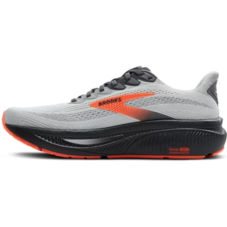 Brooks Ghost 17, Neutrale Laufschuhe mit optimaler Dämpfung, Weiß/Pink Clay/Gecko, Größe 42.5 – Bild 5
