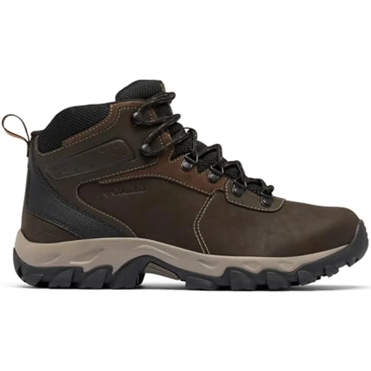 Columbia Newton Ridge Plus II, Herren Wanderschuhe, wasserdichtes Obermaterial aus Leder und Mesh, braun, Größe 43 – Bild 7