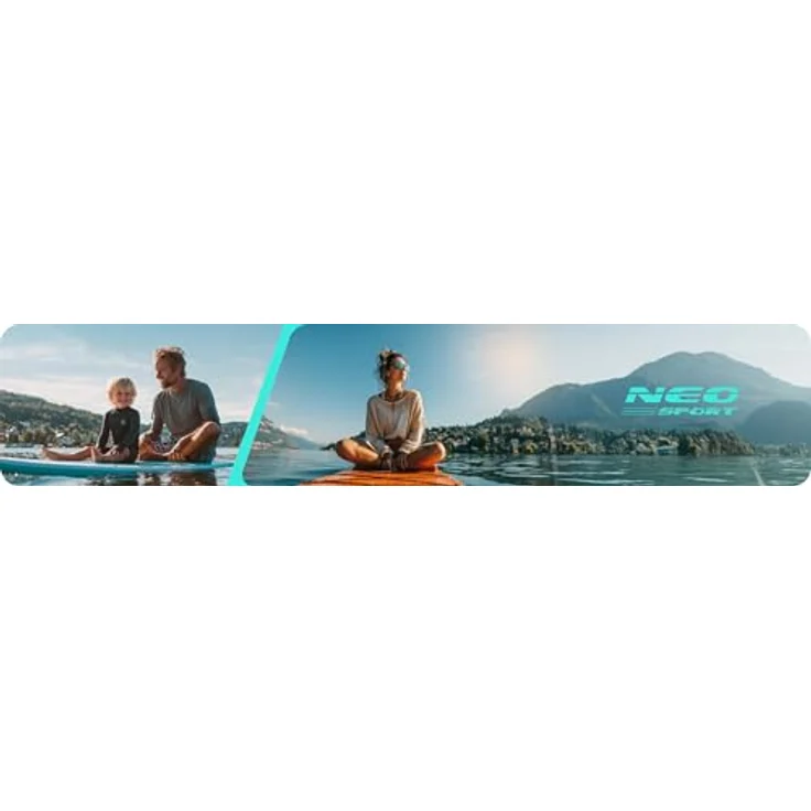 Neo-Sport Aquasurf 10.6, Aufblasbares Stand Up Paddle Board Set, 320 cm, inkl. Handpumpe, verstellbarem Paddel, Sicherheitsleine, Rucksack und Reparaturkit, bis 140 kg belastbar – Bild 2
