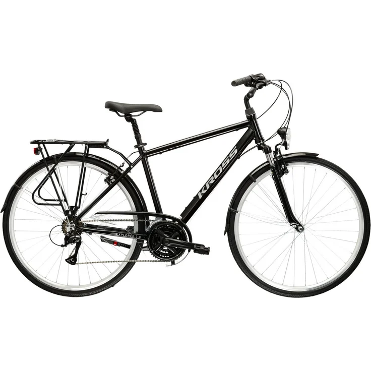 Kross Trekkingrad Explorer 2.0, Trekkingschaltung Shimano ACERA M3020, 21 Gänge, schwarz