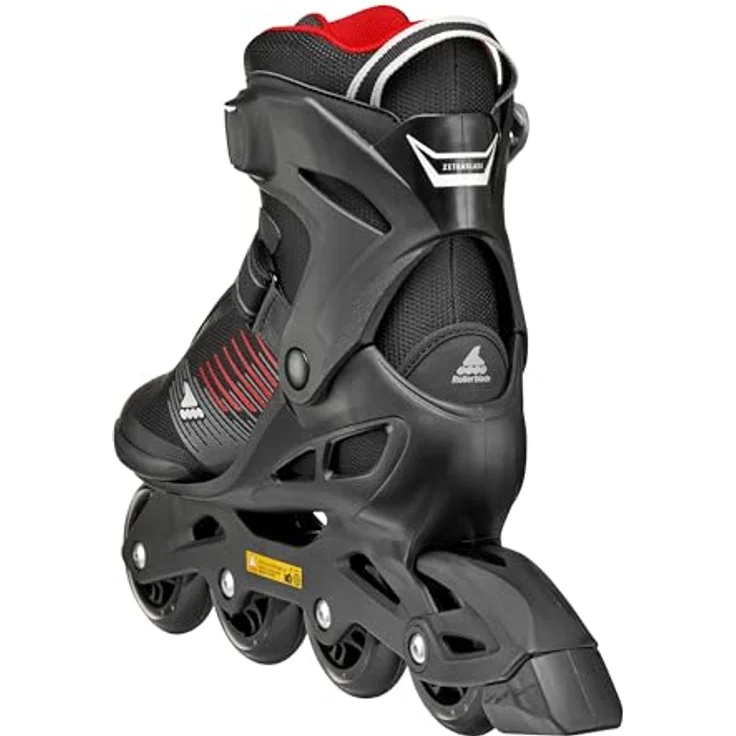 Rollerblade Zetrablade Inline Skates Herren, schwarz rot, Größe 44,5, komfortabel und stabil mit 80 mm Rollen – Bild 4