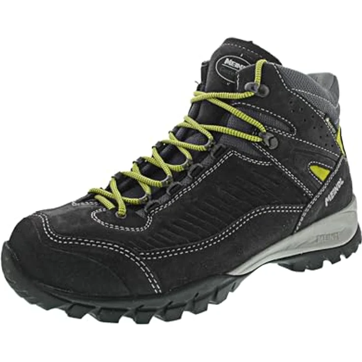 Meindl SALO MID GTX Herren Wanderschuhe, strapazierfähiges Leder, wasser- und winddichte GORE-TEX Membran, grau, Größe 42,5 – Bild 5