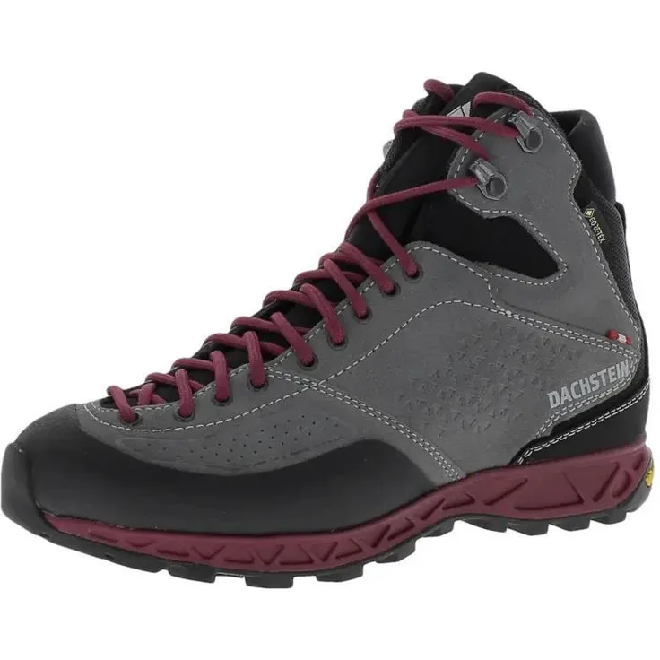 Dachstein Super Ferrata MC GTX WMN Bergschuhe, Mid-Cut, wasserdicht, atmungsaktiv, Veloursleder und GORE-TEX, Middle Grey, UK 5,5 - EU 38,5