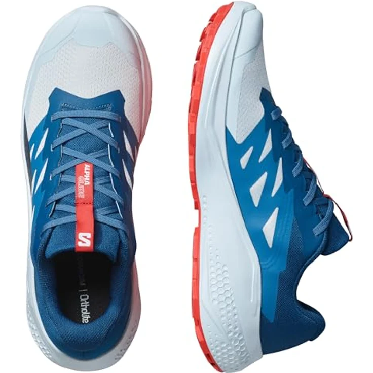 Salomon Alphaglide Ballad, Herren Laufschuhe für Trailrunning, Blau-Rot, Größe 45, mit reaktionsfreudiger Dämpfung und langlebiger Konstruktion – Bild 8