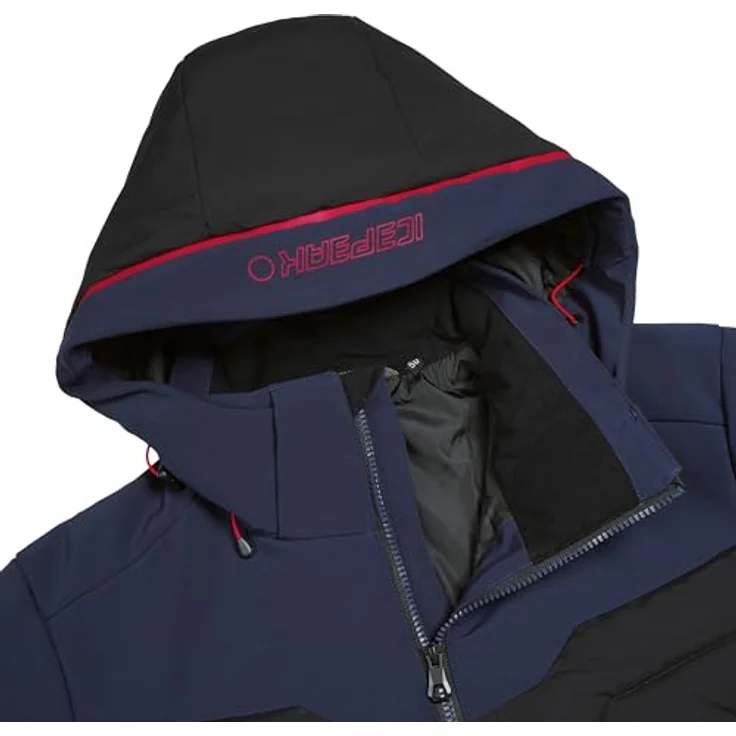 Icepeak Fremont Skijacke, Softshell in Dunkelblau, wasserabweisend und winddicht, Größe 54 – Bild 3