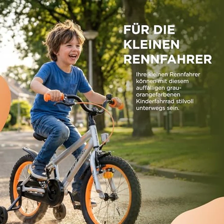 Volare Kindervelo 16", robustes Kinderfahrrad für Jungen und Mädchen – Bild 2