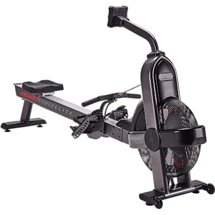 Assault Fitness Rudergerät, Integrierte Transportrollen und Handgriff, Digitales Konsolen-Display, Umweltfreundlich, Ergonomischer Sitz – Bild 1