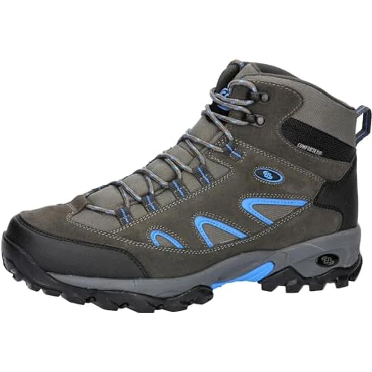 Brütting Nevada, Herren Wanderschuhe aus Veloursleder und Nylon, grau, mit Comfortex-Klimamembrane und rutschfester Gummilaufsohle, Größe 42 – Bild 1