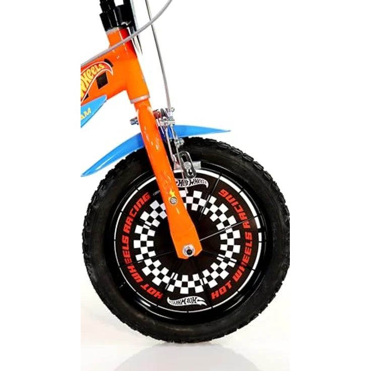 Dino Bikes Hot Wheels Kinderfahrrad 14", orange mit coolem Design – Bild 3