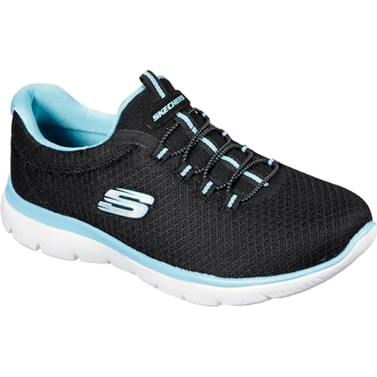 Skechers Sport Womens SUMMITS Sneakers, Laufschuhe für aktive Frauen, schwarz – Bild 5