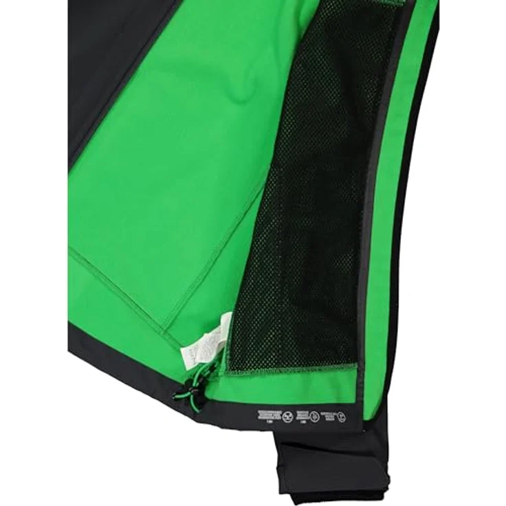 CMP Cmp Boy Softshell Jacket Fix Hood, wetterfeste Skijacke mit Fleece-Innenfutter, Antracite-Deep Mint, Größe 128 – Bild 2