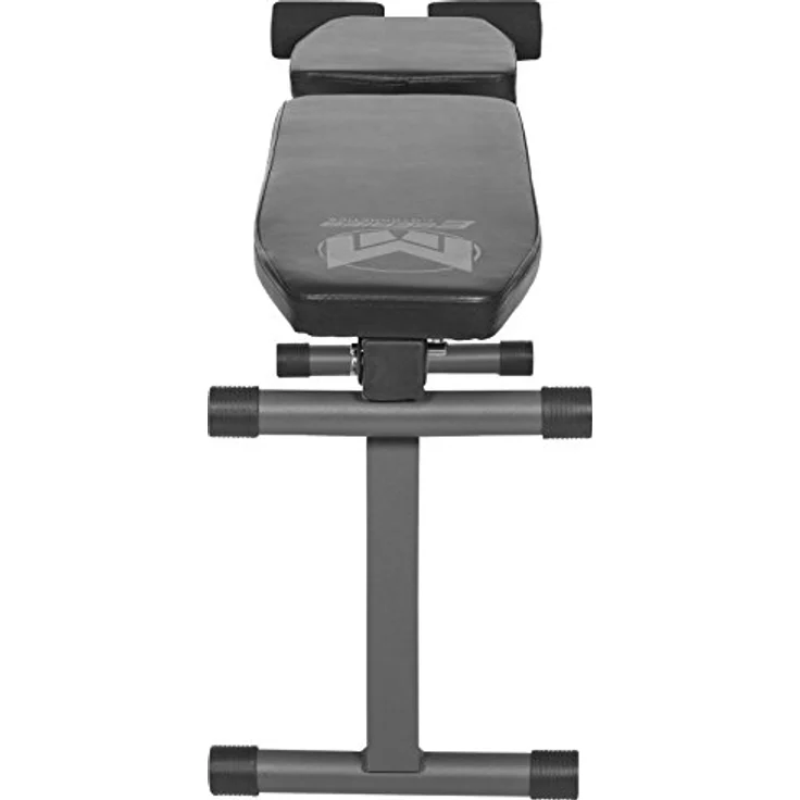GYRONETICS® Hantelbank - Multifunktion, Rückenlehne 8-Fach und Sitz 3-Fach verstellbar, klappbar, 120 x 33 x 46 cm - Schwarze Schrägbank, Trainingsbank, Negativbank, Flachbank, Sit Up Bank, Fitness – Bild 4