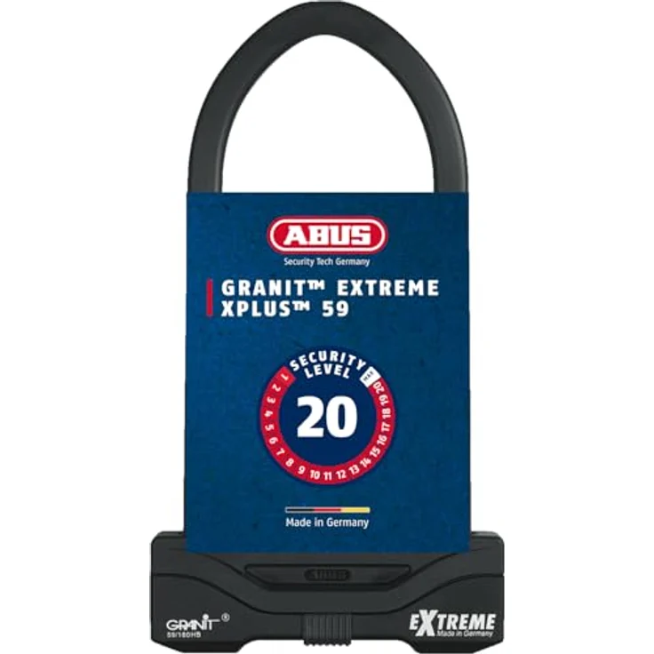 Abus Bügelschloss, 26 cm, massives Material mit effizienten Schließmechanismus – Bild 1