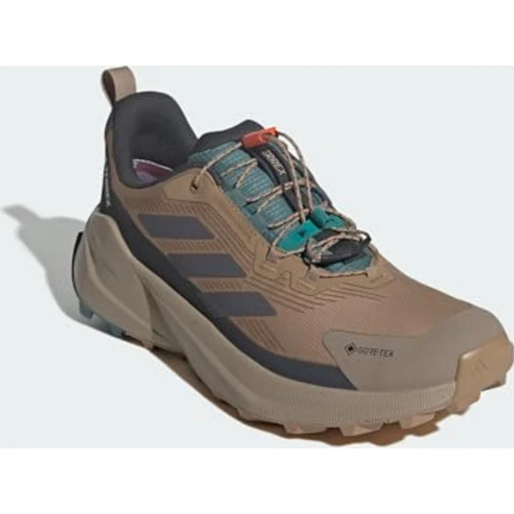 adidas Terrex Trailmaker 2 Gore-Tex, wasserdichte Wanderschuhe mit Speed Lacing System, Cardboard Grey/Five Carbon - EU 40 2/3 – Bild 6