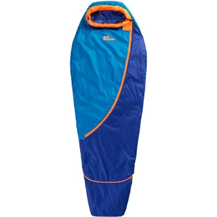 Jack Wolfskin Grow Up Moonrise, Schlafsack (160 cm) mit erweiterbarem Fußende, atmungsaktivem Texatherm Core Ecosphere-Gewebe und Synthetikfaserfüllung, inkl. Packsack – Bild 2