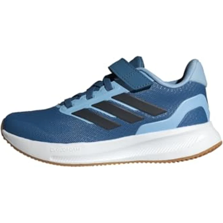 Adidas Runfalcon 5 Kids Schuh, leichter Laufschuh, einfach an- und auszuziehen, schwarz – Bild 1