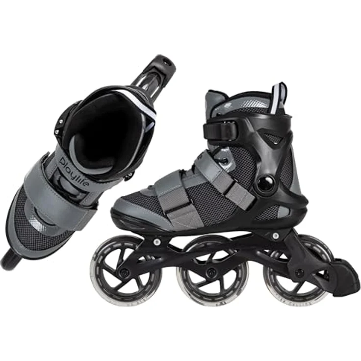 Playlife GT Black Grey 110 Inlineskates, 3x, 110, 46 – Bild 7