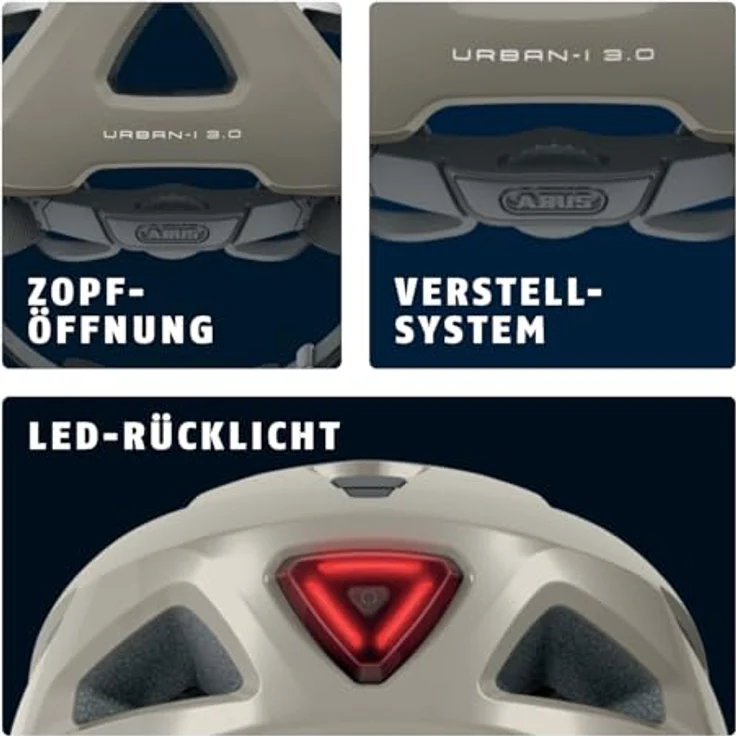 Abus Urban-I 3. 0 monument grey shiny 52 - 58 cm – Bild 5