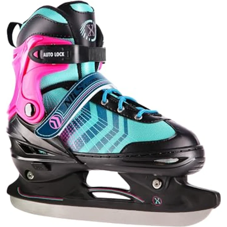 Nils Extreme Nh18192A 4W1 Schwarz/Lila Schlittschuhe Größe M (34-38) mit Hockeyplatte Ersatz – Bild 9