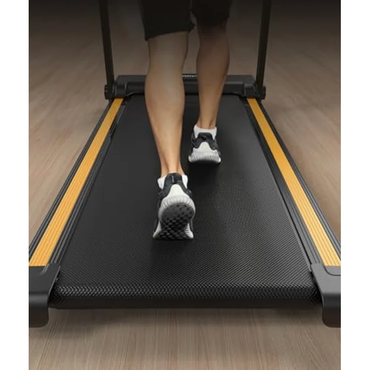 Urevo Laufband mit HIIT-Laufeinstellungen, leiser Motor und rutschfestem Gürtel, 16 Zoll breite Lauffläche – Bild 5