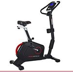 HAMMER Ergometer Cardio Motion BT, leises Fitnessfahrrad mit tiefem Einstieg und Comfort-Sattel, geeignet als Heimtrainer für Senioren, Bluetooth und App-Steuerung, Tablethalterung, 110 x 52 x 140 cm