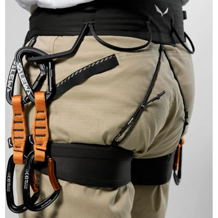 Salewa Agner Gurt Herren, Klettergurt mit gepolstertem Hüftgurt, grün, XL, leicht und langlebig, ideal für alpine Routen – Bild 5