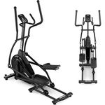 ZIPRO Crosstrainer Session, Ellipsentrainer bis 120 kg, 32 Widerstandsstufen, Pulssensor, Bluetooth, 6 kg Schwungrad